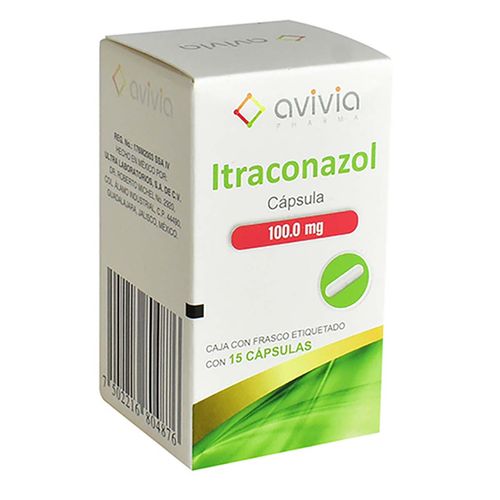 Cápsulas Itraconazol 100mg con 15 Cápsulas
