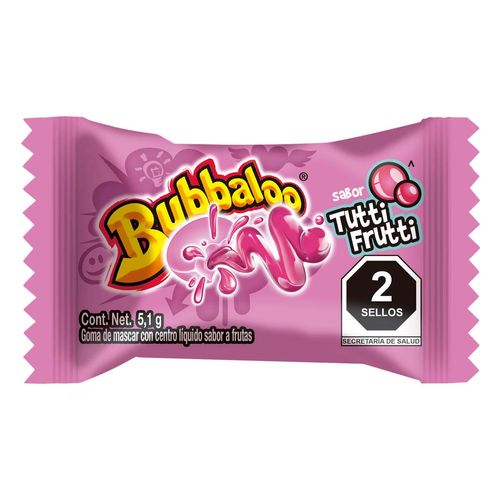 Goma de Mascar Bubbaloo Tutti Frutti 5.1g
