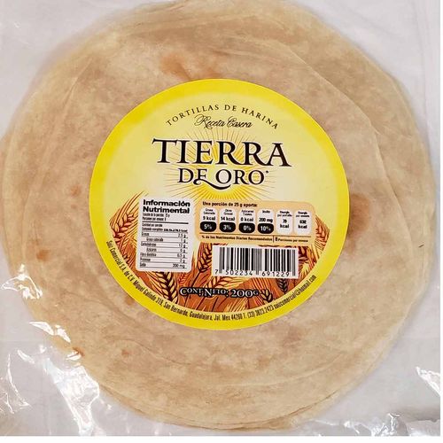 Tortilla Harina Tierra Oro Caser 200g