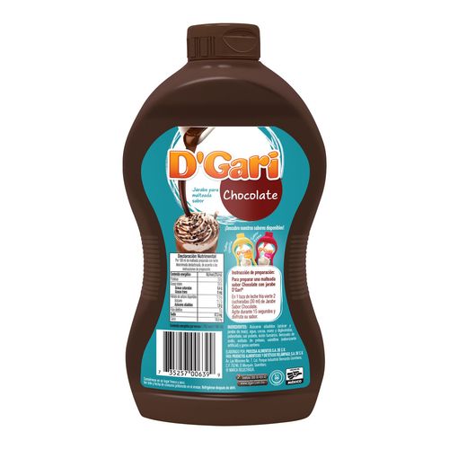 Jarabe modificador D' Gari chocolate bote 590g