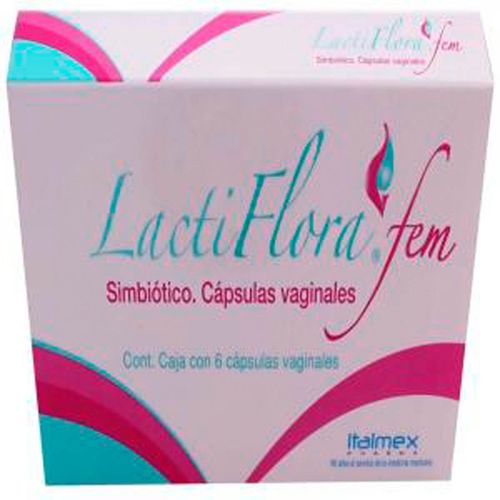 Cápsulas Vaginales LactiFlora Fem Caja con 6 Cápsulas