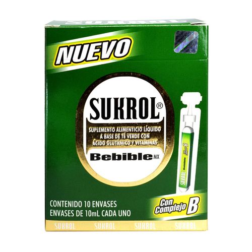 Suplemento Alimenticio Sukrol Bebible 10 Ampolletas