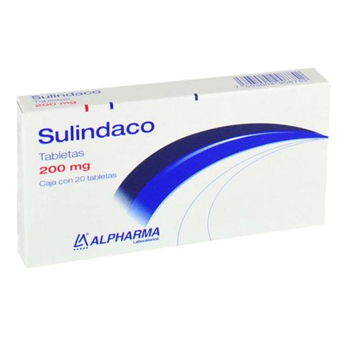 Tabletas Genéricas Sulindaco 200mg Caja con 20 Tabletas