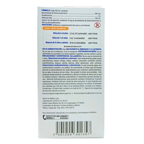 Solución Broncomed Adulto Caja con Frasco 120ml y Vaso Dosificador