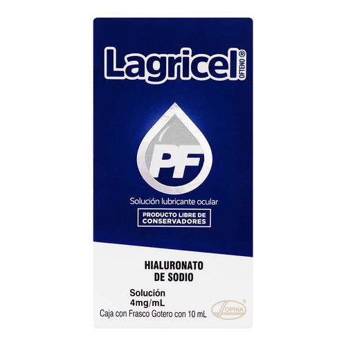 Solución Lubricante Ocular Lagricel 4mg/ml Frasco Gotero con 10ml