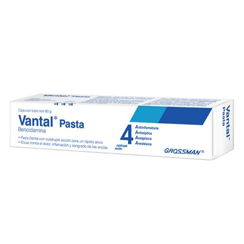 Pasta Dental Vantal Tubo de 60g