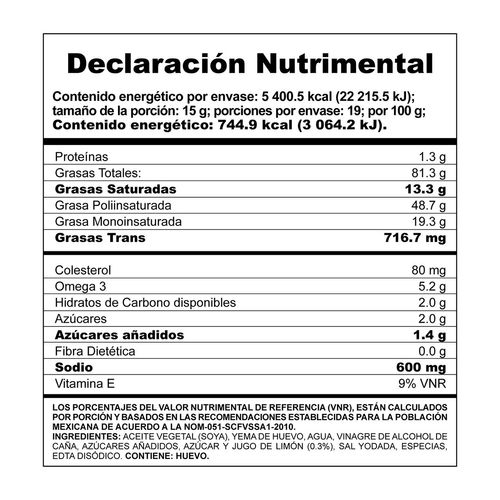 Mayonesa Mccormick Con Limón 725g