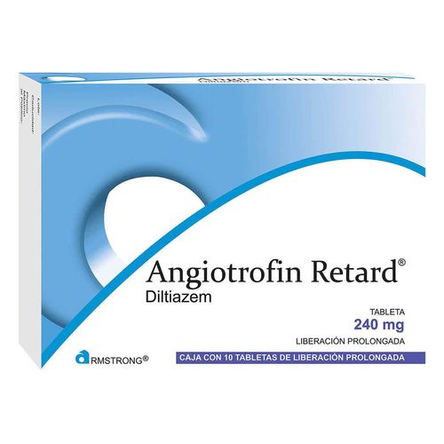 Tabletas Angiotrofin Retard de Liberación Prolongada de 240mg con 10 Tabletas