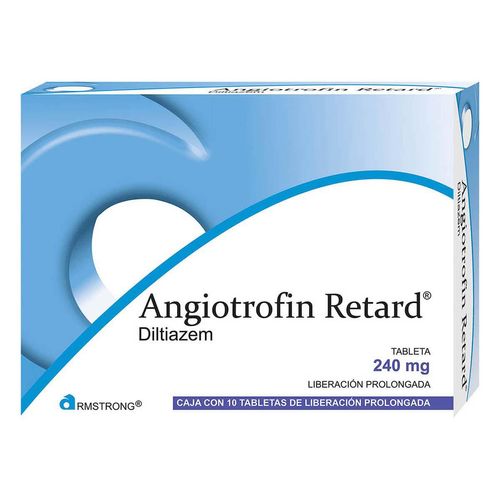 Tabletas Angiotrofin Retard de Liberación Prolongada de 240mg con 10 Tabletas