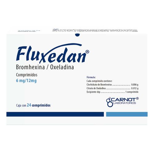 Comprimidos Fluxedan 6mg/12mg Caja con 24 Comprimidos