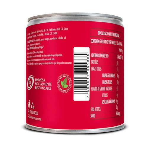 Chiles Jalapeños La Costeña en Rajas 240g