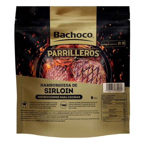 Hamburguesa Sirloin Bachoco 904g