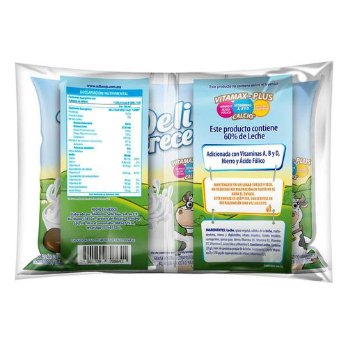 Alimento Lácteo deli Leche 3 Piezas de 1L c/u