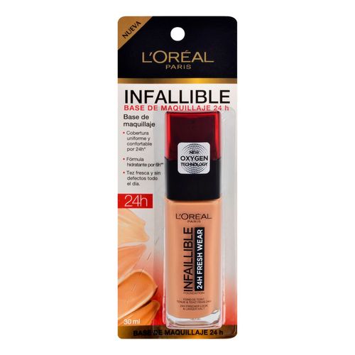 Base de Maquillaje Líquida L'Oréal Infallible 24h Fresh Wear Amber 300 de 30ml
