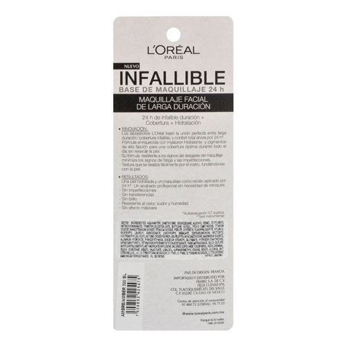 Base de Maquillaje Líquida L'Oréal Infallible 24h Fresh Wear Amber 300 de 30ml