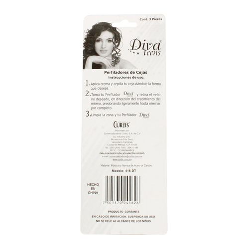 Perfilador de Cejas Diva Teens 3 Piezas