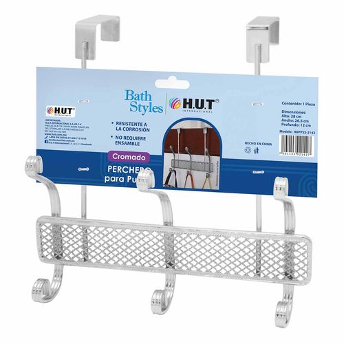 Perchero para Puerta Bath Styles Cromado