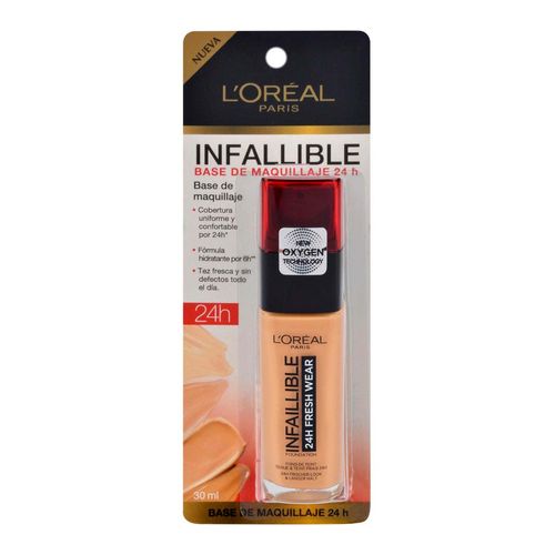 Base de Maquillaje Líquida L'Oréal Infallible 24 Horas Fresh Wear Golden 30ml