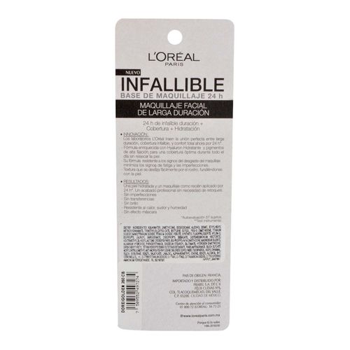Base de Maquillaje Líquida L'Oréal Infallible 24 Horas Fresh Wear Golden 30ml
