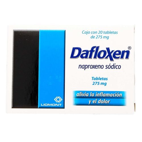 Tabletas Dafloxen 275mg Caja con 20 Tabletas