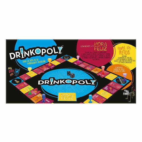 Juego de Mesa Novelty Adulto Drinkopoly