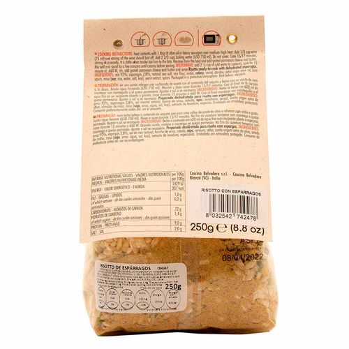 Risotto Cascina Belvedere Espárragos 250g