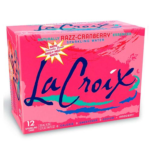 Agua Mineral La Croix Frambuesa Arándano 12 Pack 355ml