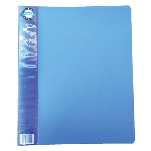 Folder Rihan de Plástico Azul con Broche