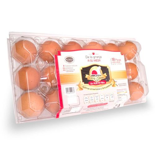 Huevo Mi Tierra Libre de Pastore Rojo 18 Piezas