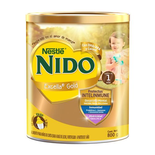 Alimento a Base de Leche Nido Excella Gold Lata 800g