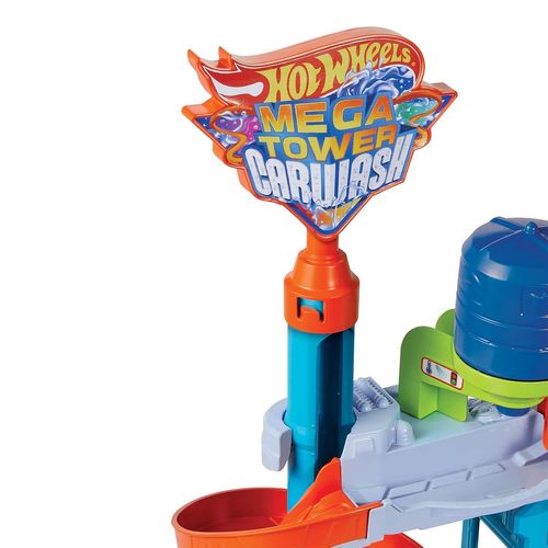 Set de juego Hot Wheels City Autolavado Mega Torre