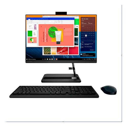 Computadora de Escritorio AIO Lenovo Athlon S 4GB 1TB Negra 21.5 Pulgadas FHD