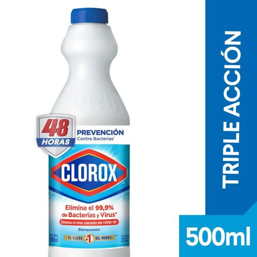 Blanqueador Clorox Triple Acción Original 500 Ml