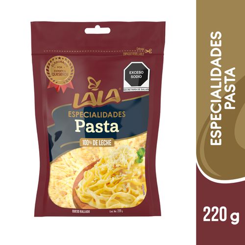 Queso Especialidades Pasta Lala Rallado 220g