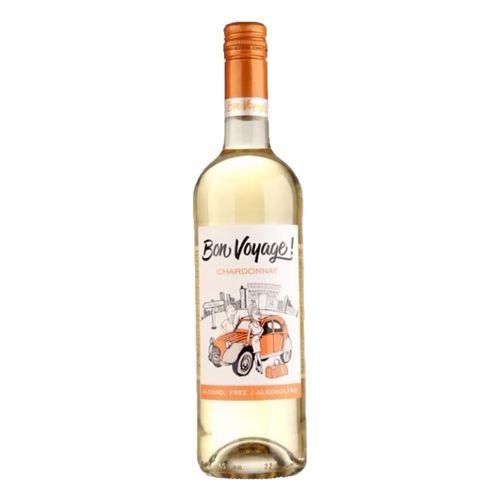 Vino Blanco Frances Desalcoholizado Bon Voyage Chardonnay 750ml