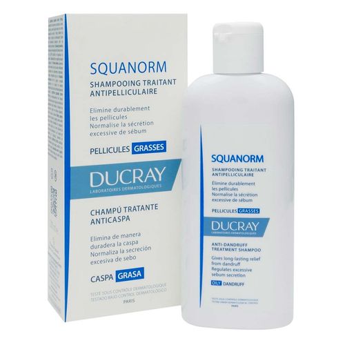 Shampoo Ducray Squanorm para Caspa Grasa 200ml