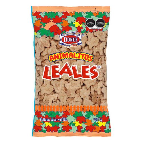 Galletas Dondé Animalitos Leales 1 Kg