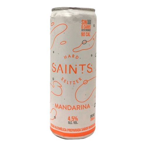 Bebida Saints Hard Seltzer Mandarina 350ml