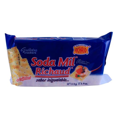 Galletas Richaud Soda Mil 112g