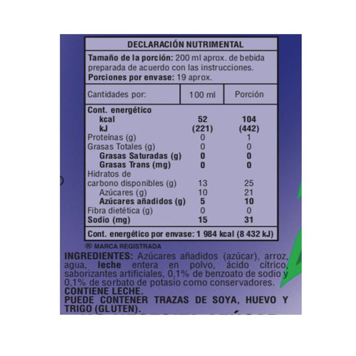 Concentrado de Arroz Princesa para preparar Horchata 960ml