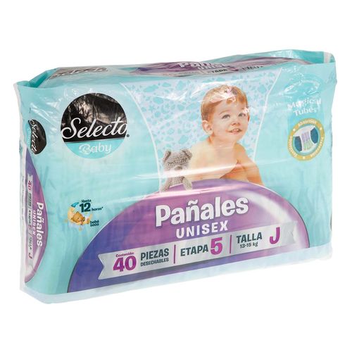Pañal Selecto Baby Etapa 5 Talla J 40 Piezas