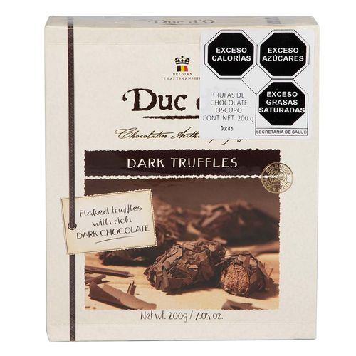 Chocolate Duc d'O Trufas Belgas de Chocolate Amargo 200g