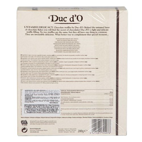 Chocolate Duc d'O Trufas Belgas de Chocolate Amargo 200g