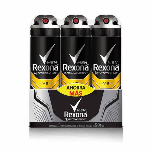 Antitranspirante en Aerosol Recona Men Motion Sense V8 3 Piezas de 90g