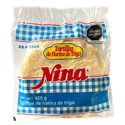 Tortillas de Harina de Trigo Nina con 25 Piezas