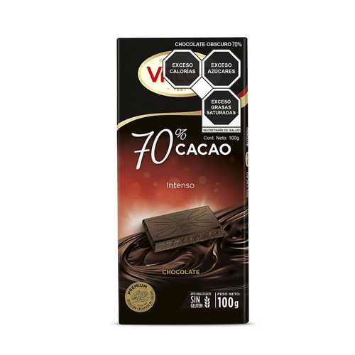 Chocolate Valor Intense Dark con 70% de Cacao 100g