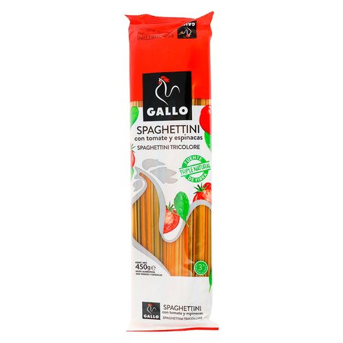 Pastas Gallo Spaghetti Vegetales 450g
