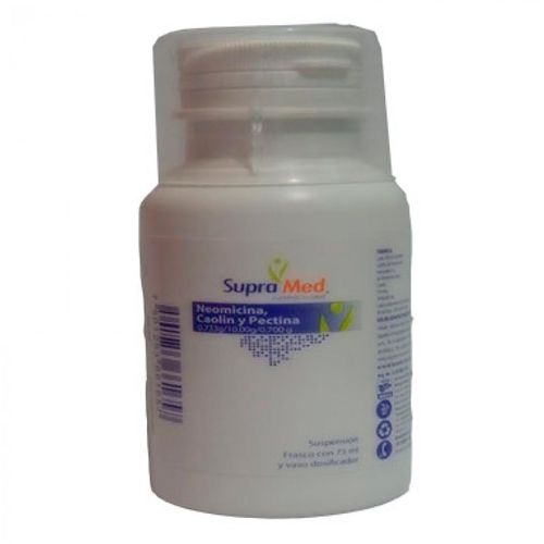 Suspensión SupraMed Neomicina / Caolín / Pectina Frasco con 75ml