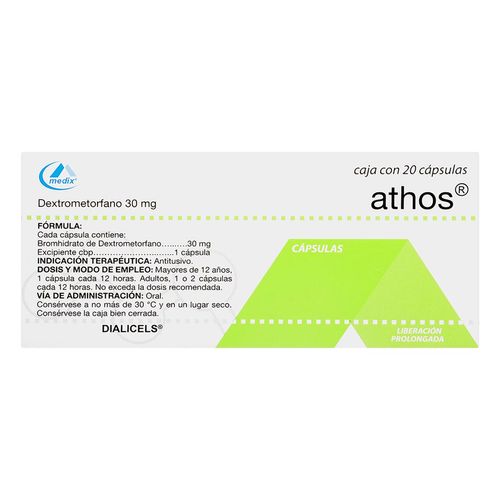 Cápsulas Athos 30mg Caja con 20 Cápsulas