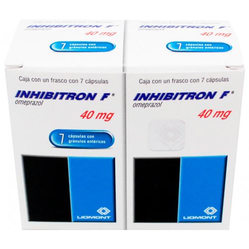 Cápsulas Inhibitron F 40mg 2 Cajas con 7 Cápsulas